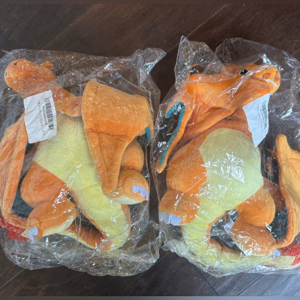 Two Charizard Pokemon Plush